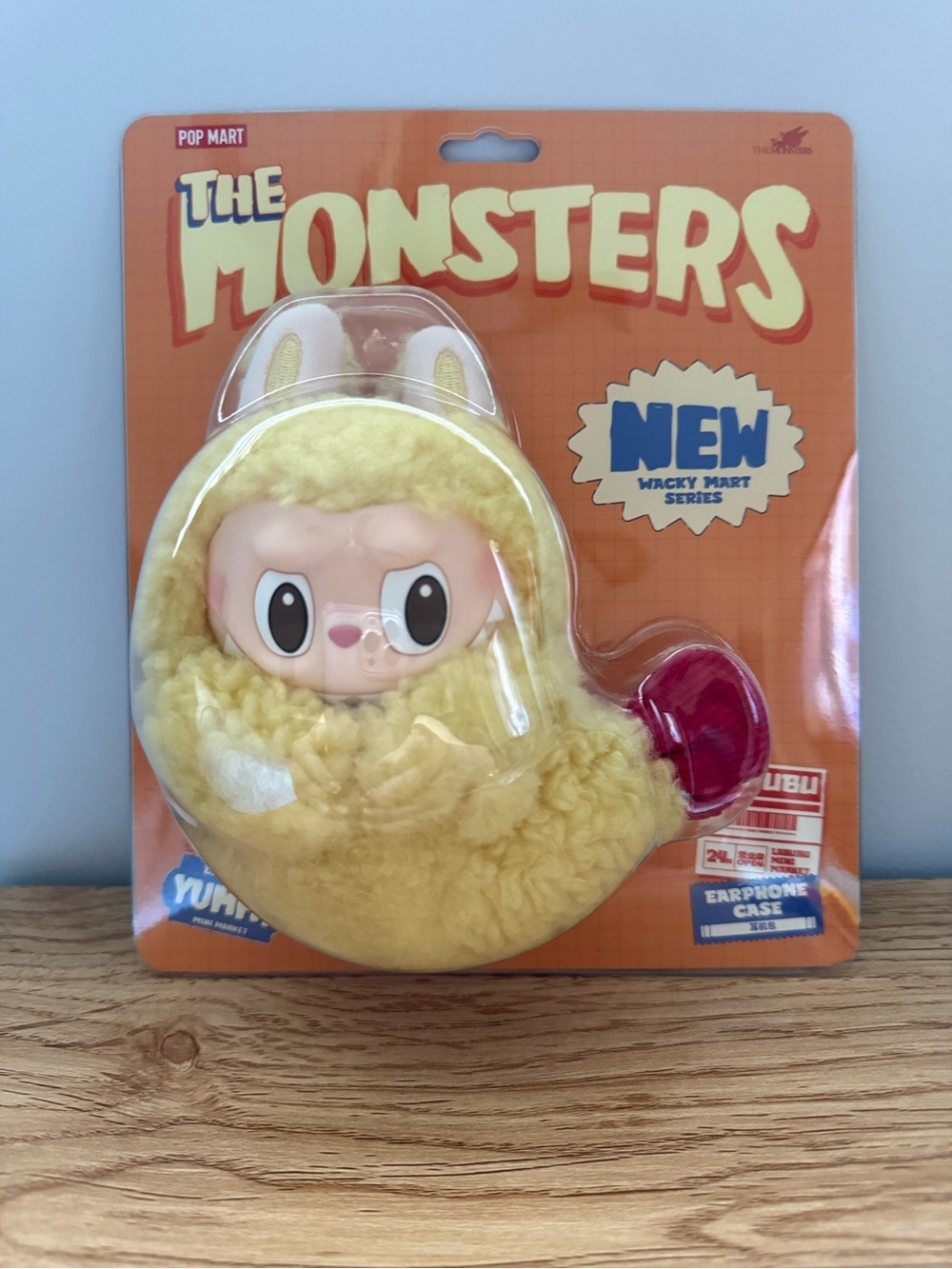 POP MART The Monsters Yellow Plush Earphone Case